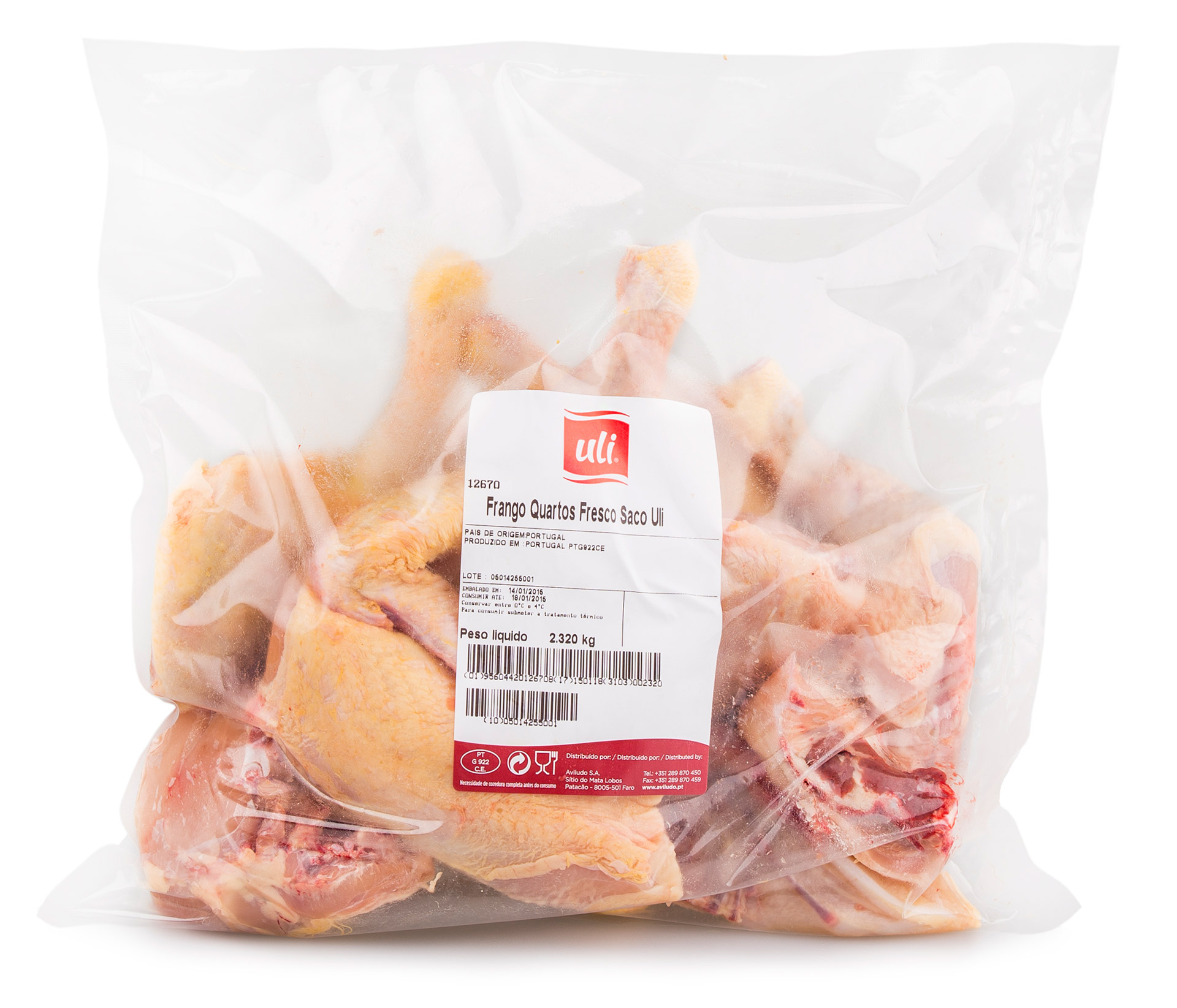 Frango Quartos Frescos Uli Saco Frango Quartos Frescos Uli Saco