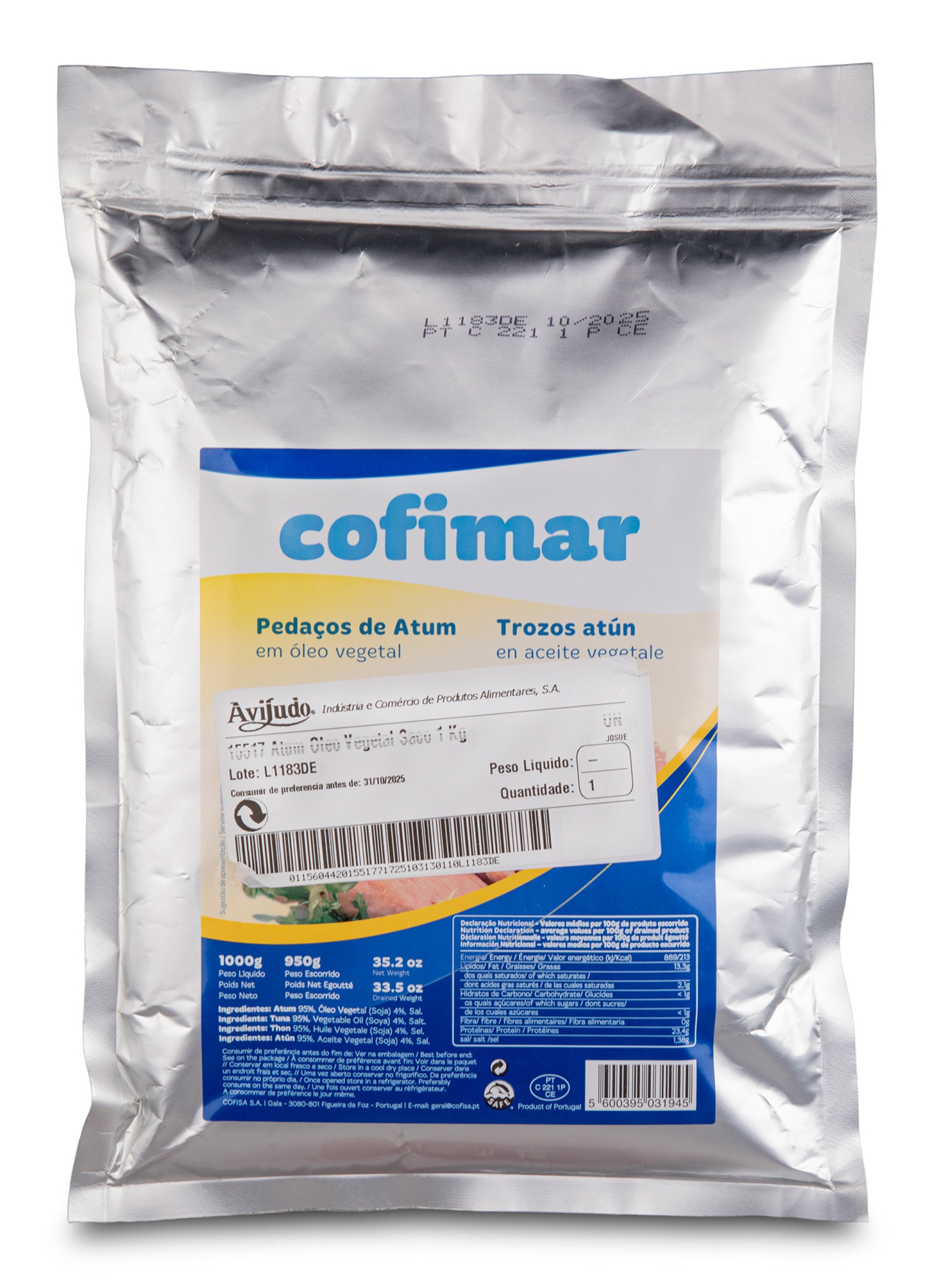 Atum �leo Vegetal Saco 1 kg