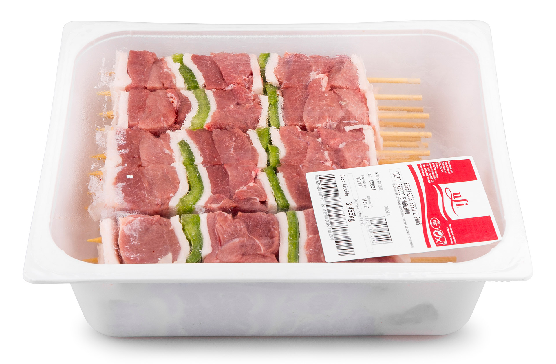 Peru Espetada  c/ 2 Paus Fresca Uli Bandeja