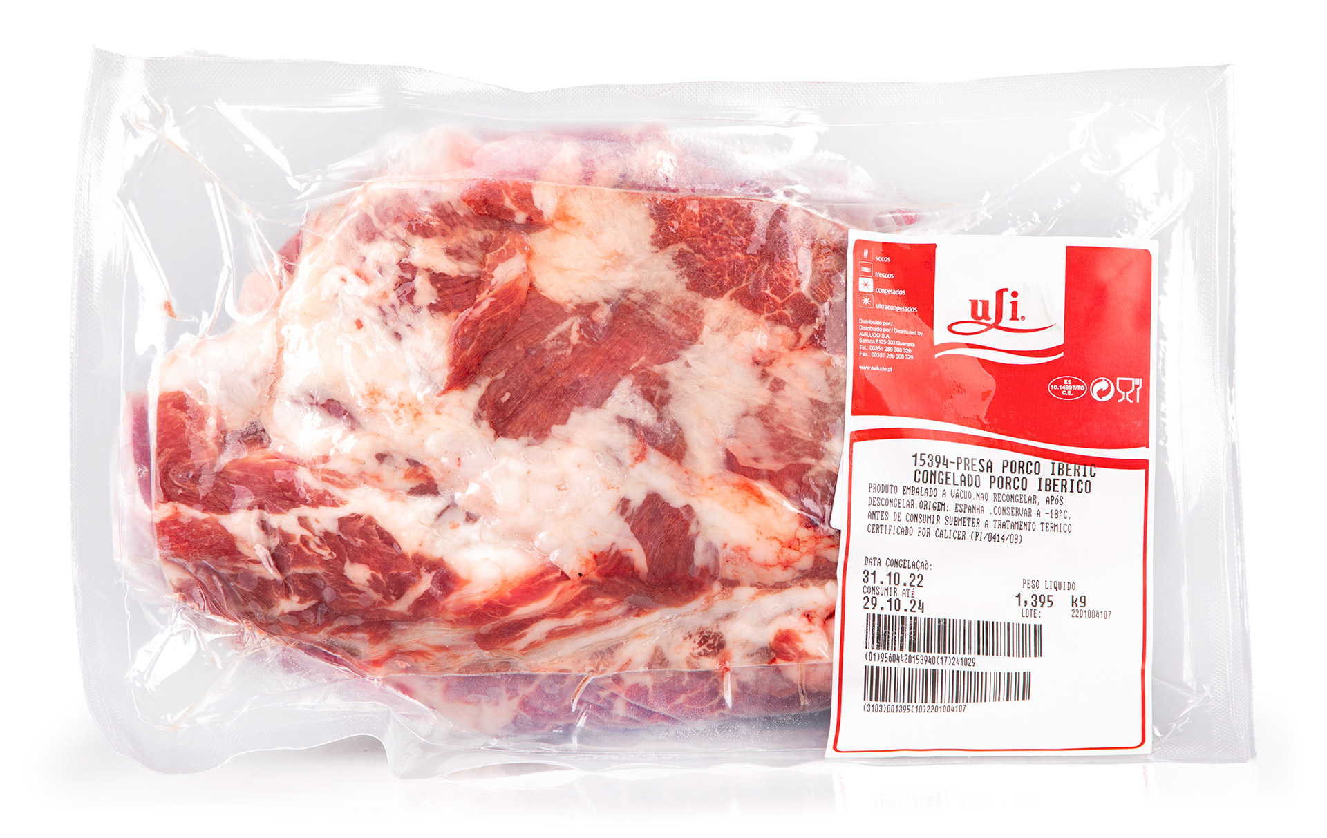 Porco Presa Ib�rico Congelada Uli V�cuo