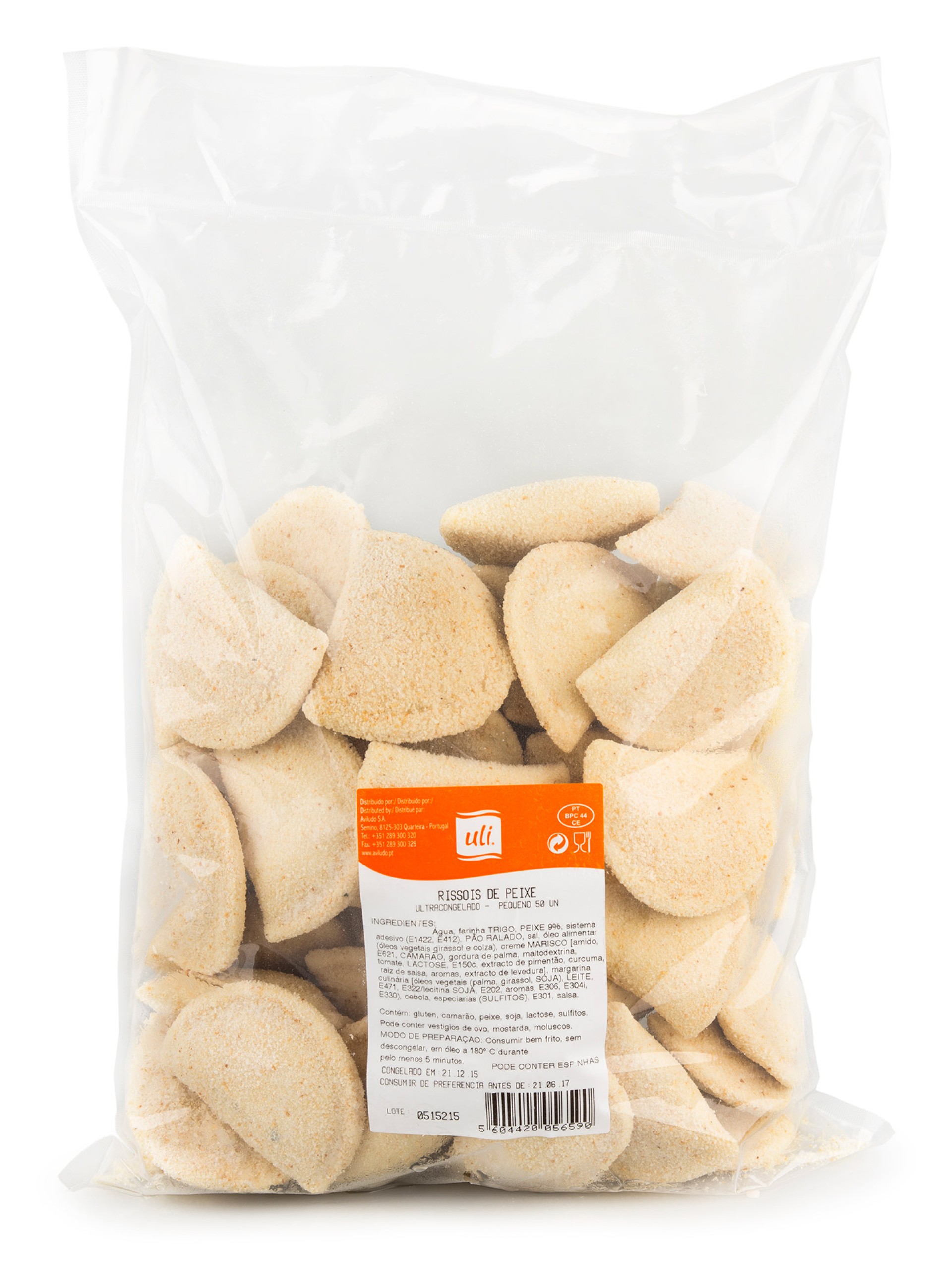 Rissóis Peixe Congelados Uli Cx 100 Un Rissóis Peixe Congelados Uli Cx 100 Un
