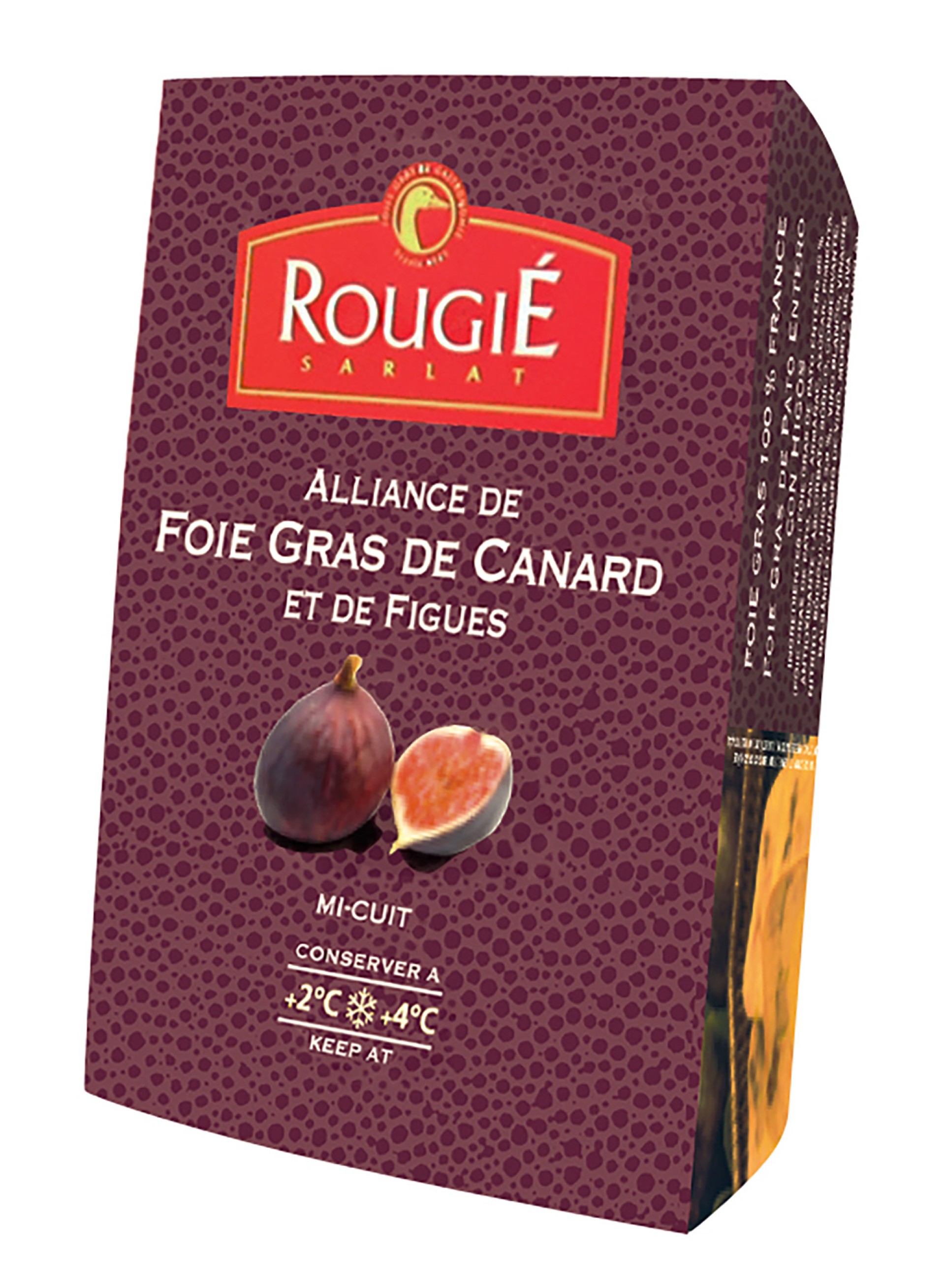 Foie Gras Pato Inteiro c/ Figos Rougi� 12x180 g
