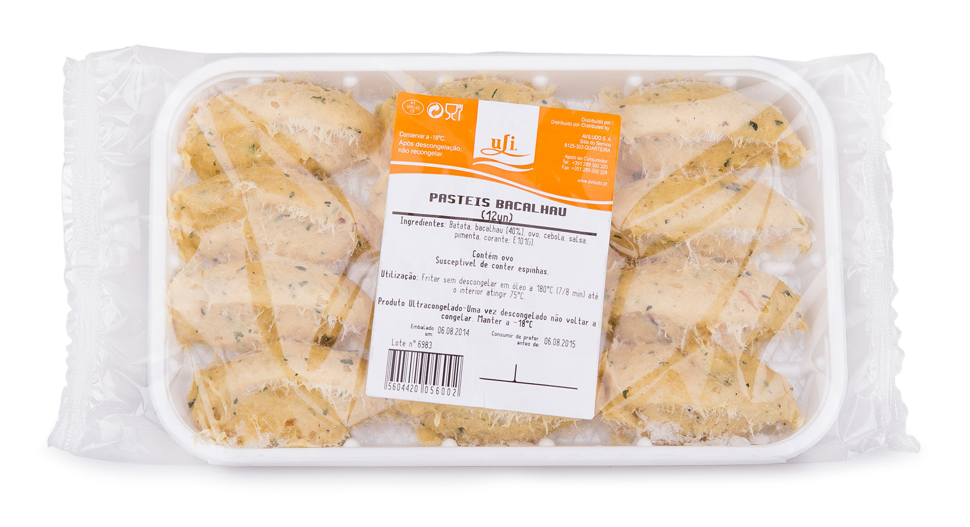 Past�is Bacalhau Congelados Uli 10x12 Un