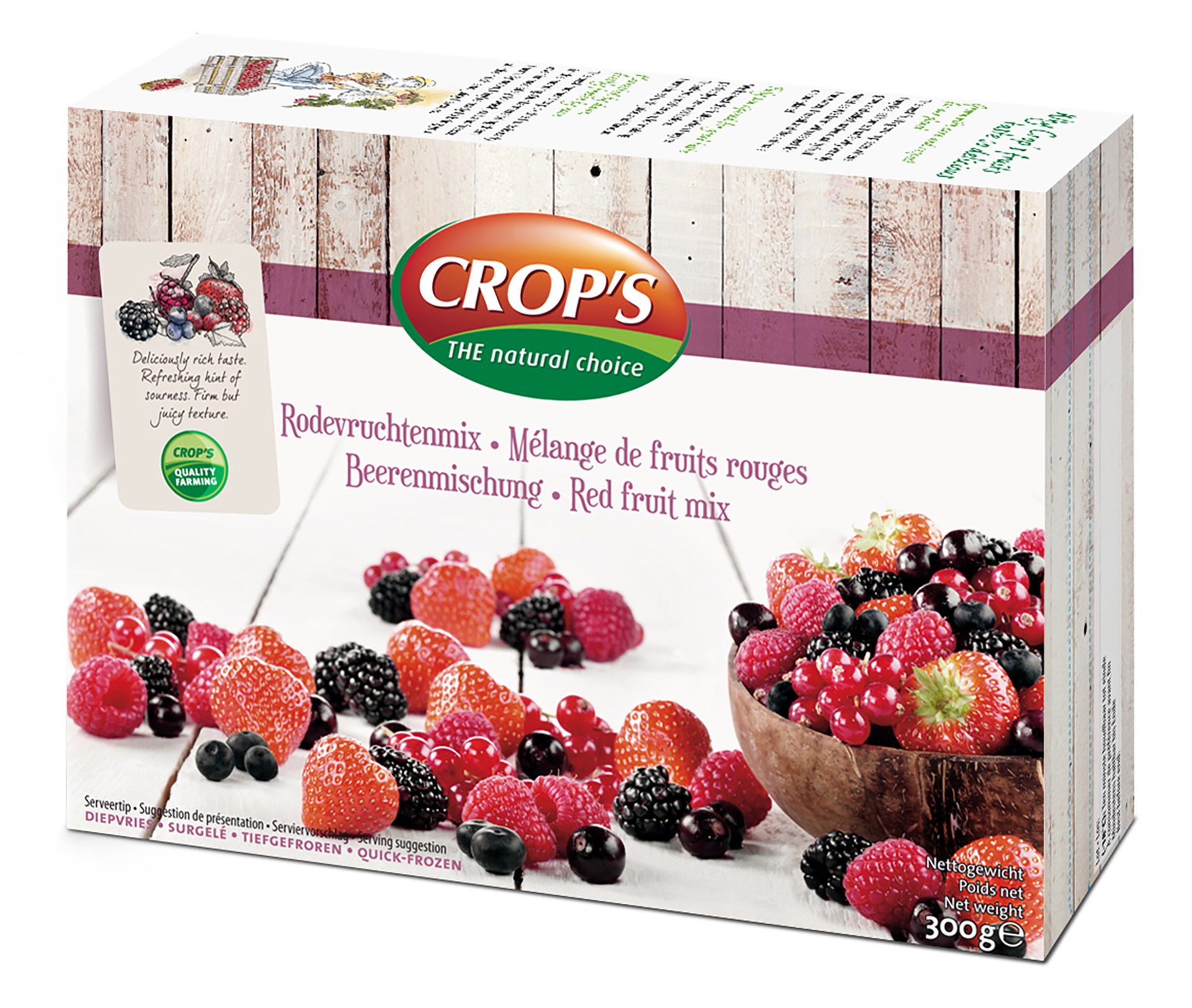 Mistura Frutos Silvestres Congelada Crop´s 6x300 g Mistura Frutos Silvestres Congelada Crop´s 6x300 g