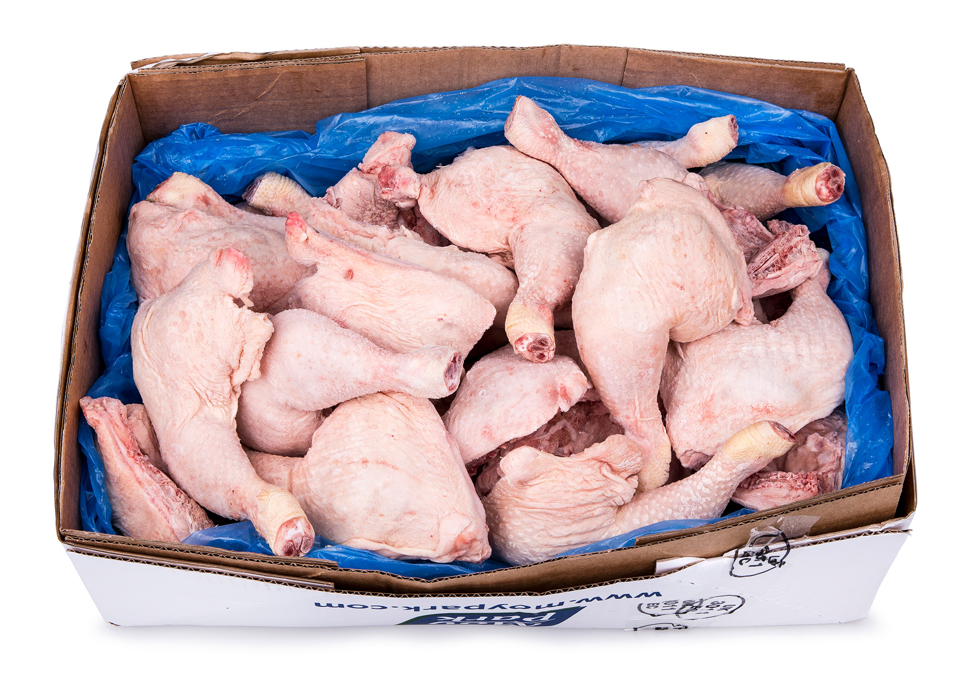 Frango Perna c/ Costas Classe A Congelado Cx 10 kg IQF