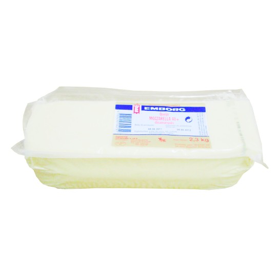 Queijo Mozzarela Emborgue Barra 2,3 kg