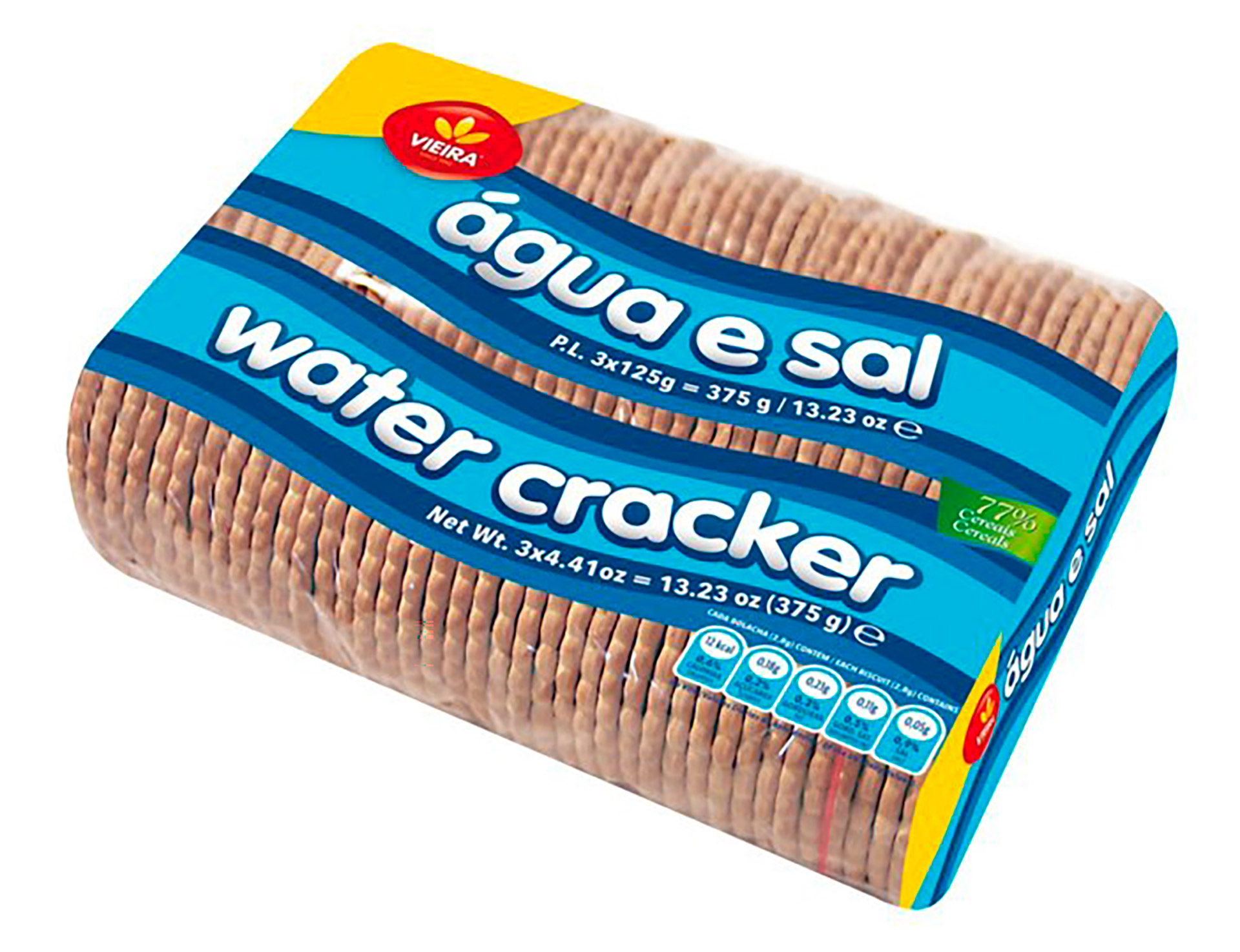 Bolacha �gua e Sal Tripack 20x(3x125 g)