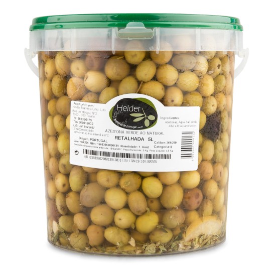 Azeitona Verde Retalhada Balde 3 kg