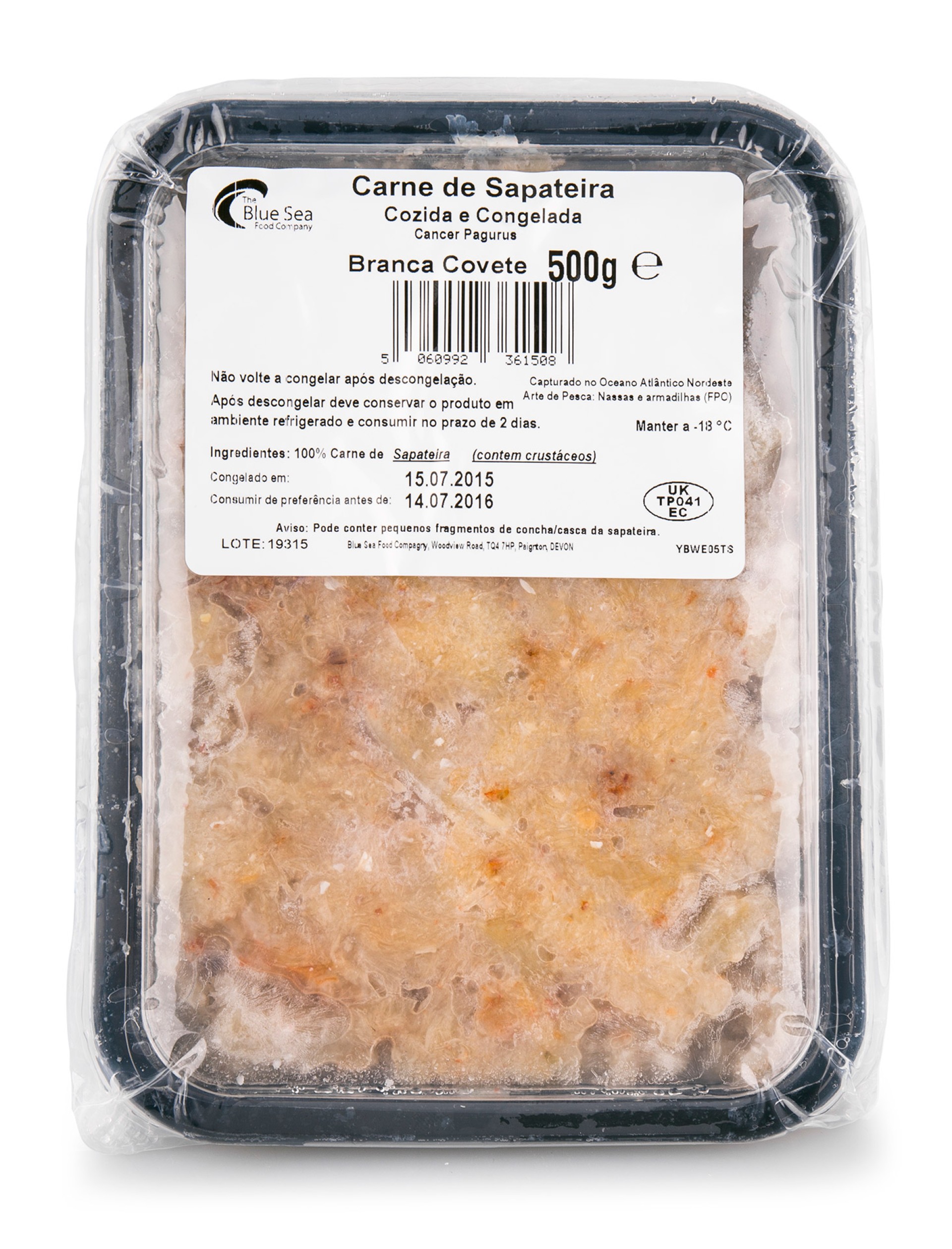 Carne Sapateira Branca Congelada Cuvete 500 g Carne Sapateira Branca Congelada Cuvete 500 g