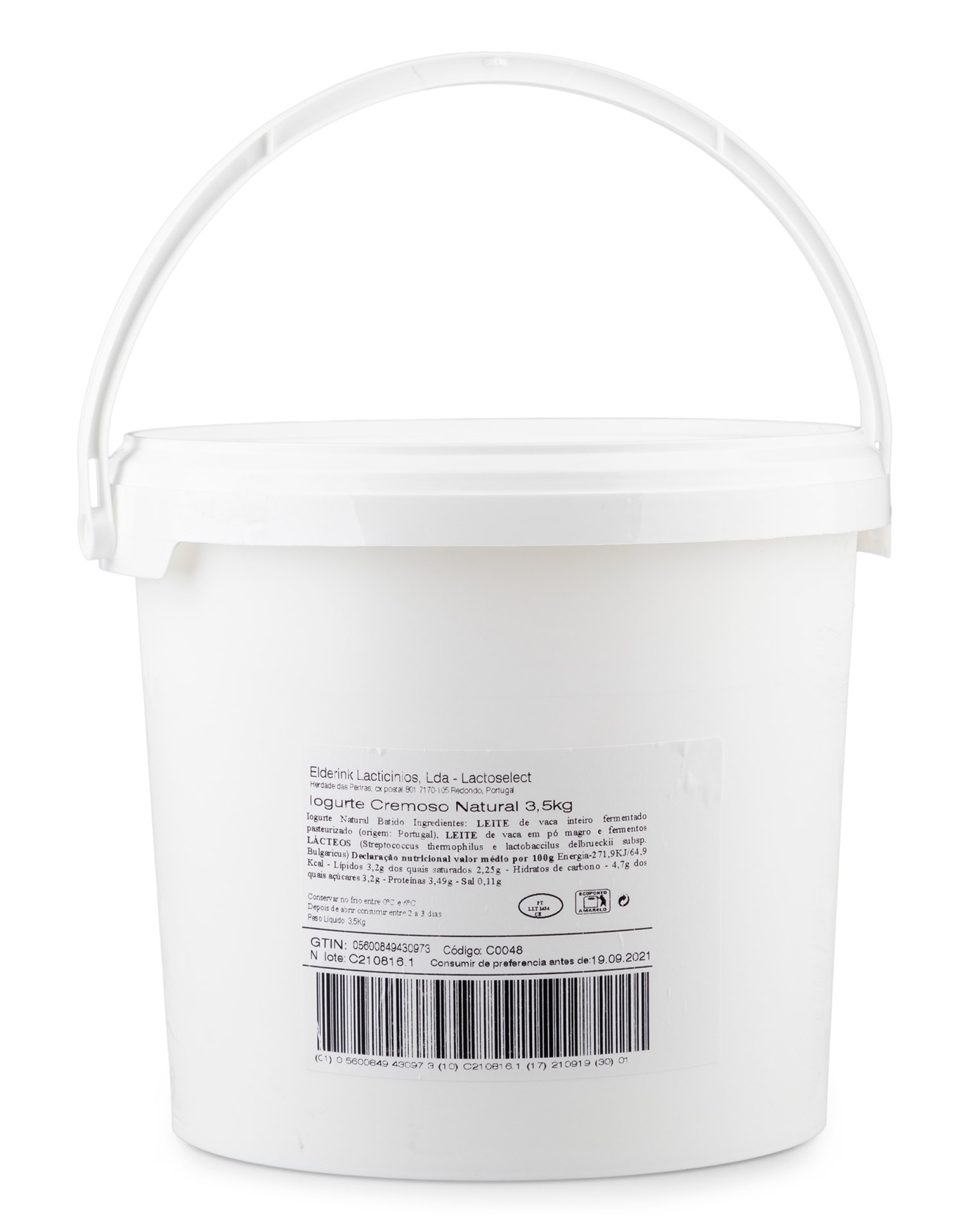 Iogurte Natural Balde 3,5 kg Iogurte Natural Balde 3,5 kg
