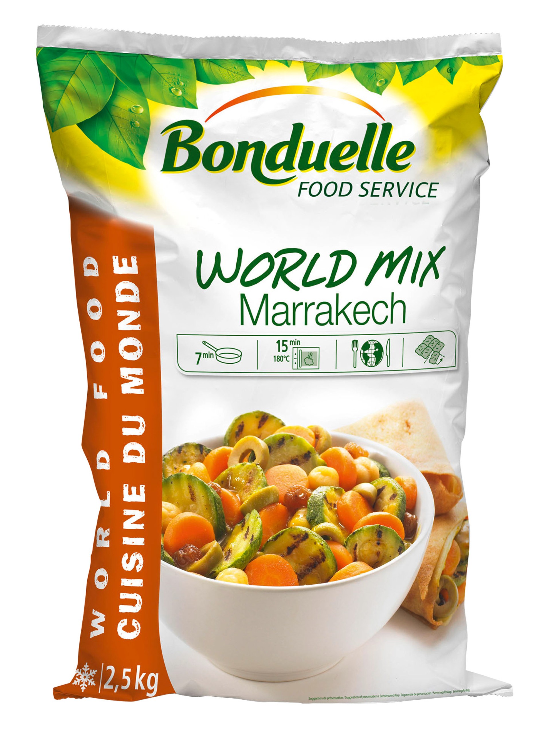 World Mix Marrakech Congelados Bonduelle 4x2,5 kg