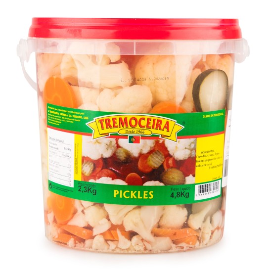 Pickles 4 Frutos Tremoceira Balde 4,8 kg