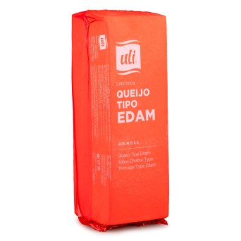Queijo Edam 40% Matria Gorda Barra Uli
