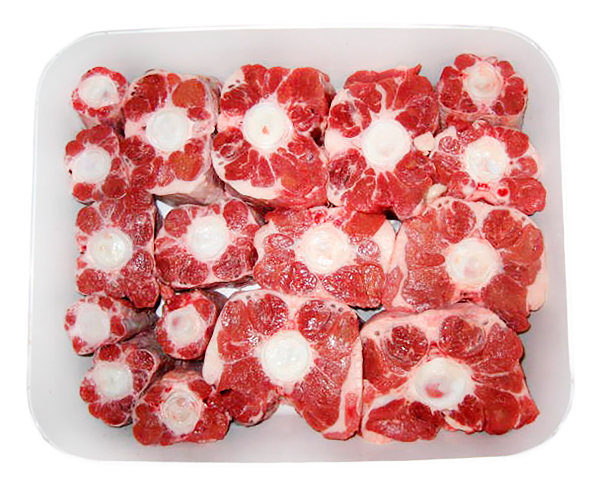 Novilho Rabos Fatiados Frescos Uli Bandeja