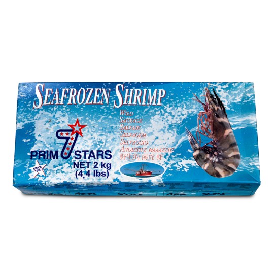 Camar�o Tigre U/5 Congelado Nig�ria Cx 2kg