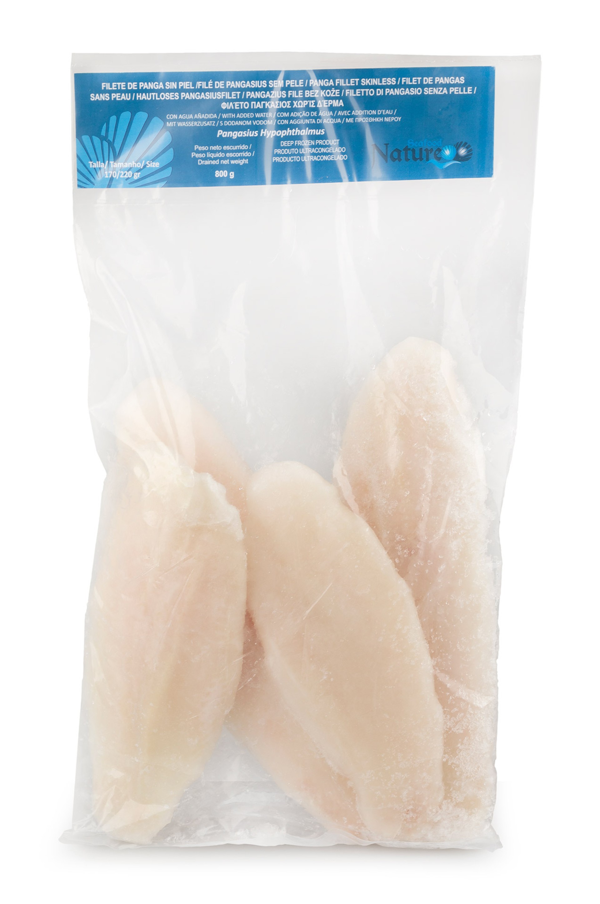 Filete Pangasius 170/220 g Congelado 10x800 g