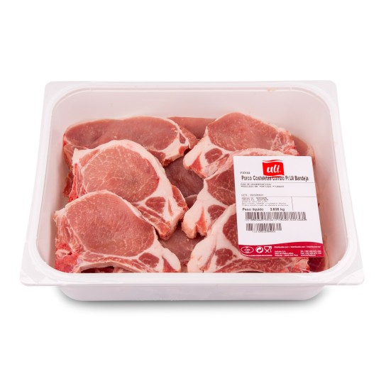 Porco Costeletas Lombo Frescas Uli Bandeja
