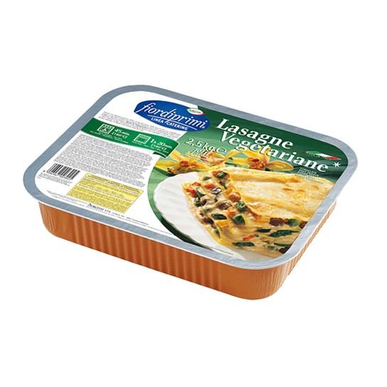 Lasanha Vegetais Congelada Fiordiprimi 2x2,5 kg