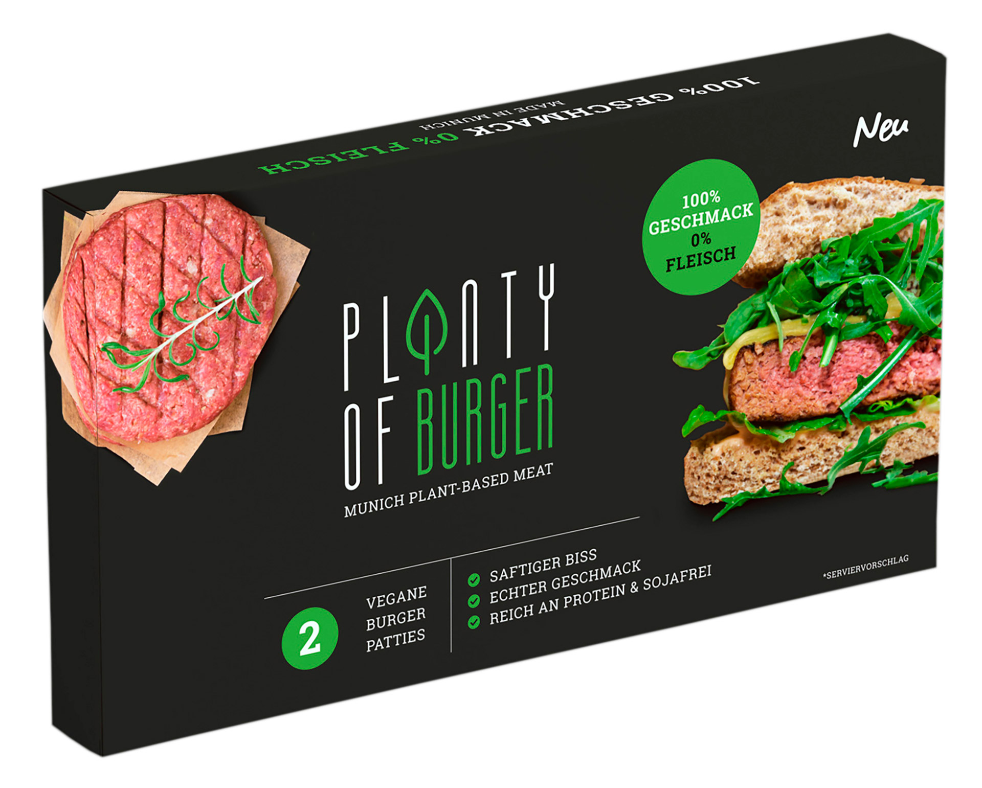 Hambúrguer Vegan Congelado Planty of Meat 8x125 g Hambúrguer Vegan Congelado Planty of Meat 8x125 g