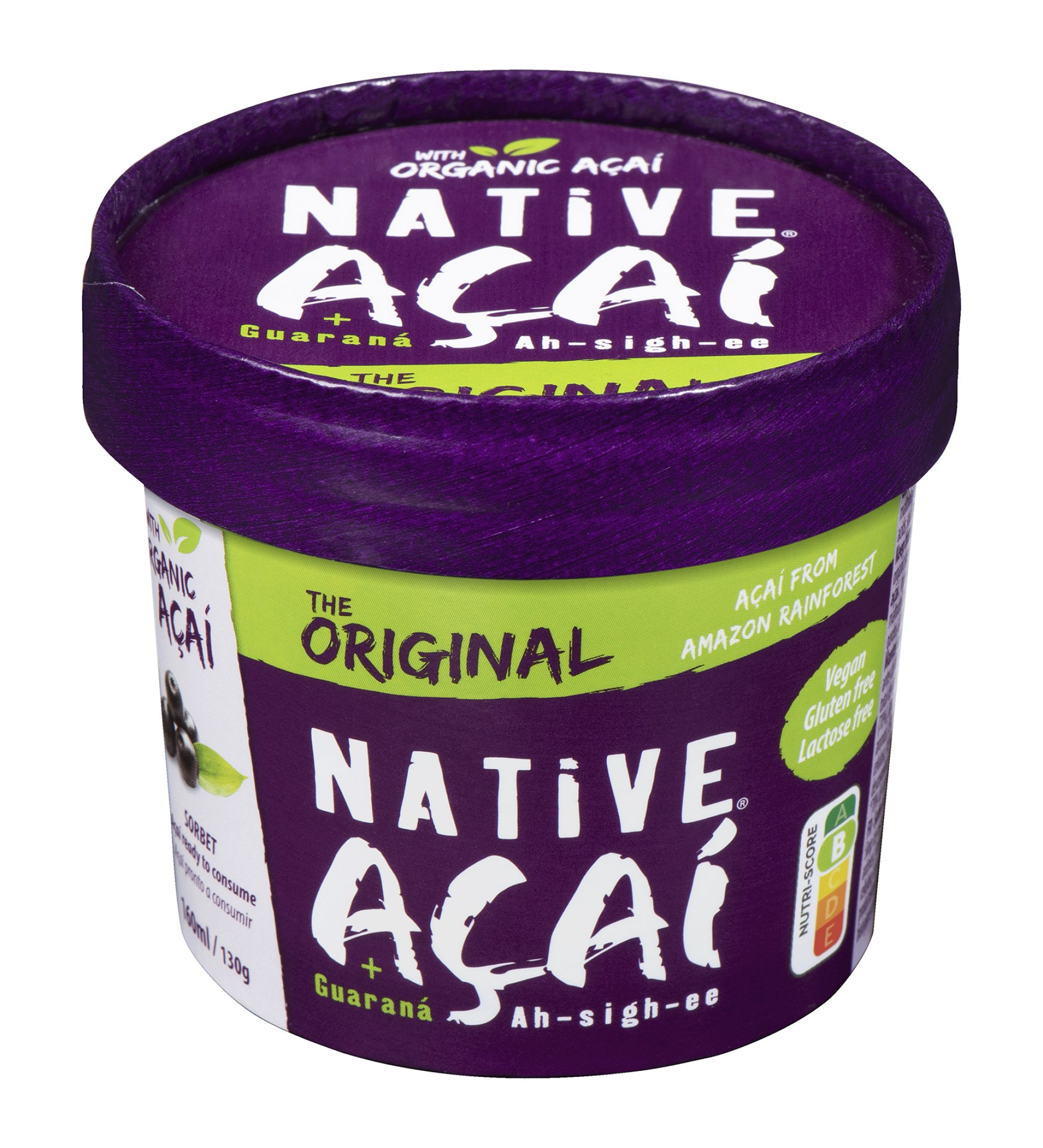 Sorbet Açaí c/ Guaraná Congelado 20x160 l Sorbet Açaí c/ Guaraná Congelado 20x160 l