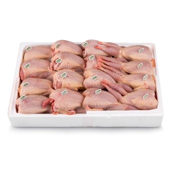Codornizes Extra 125/140 g Frescas Cx 16 Un