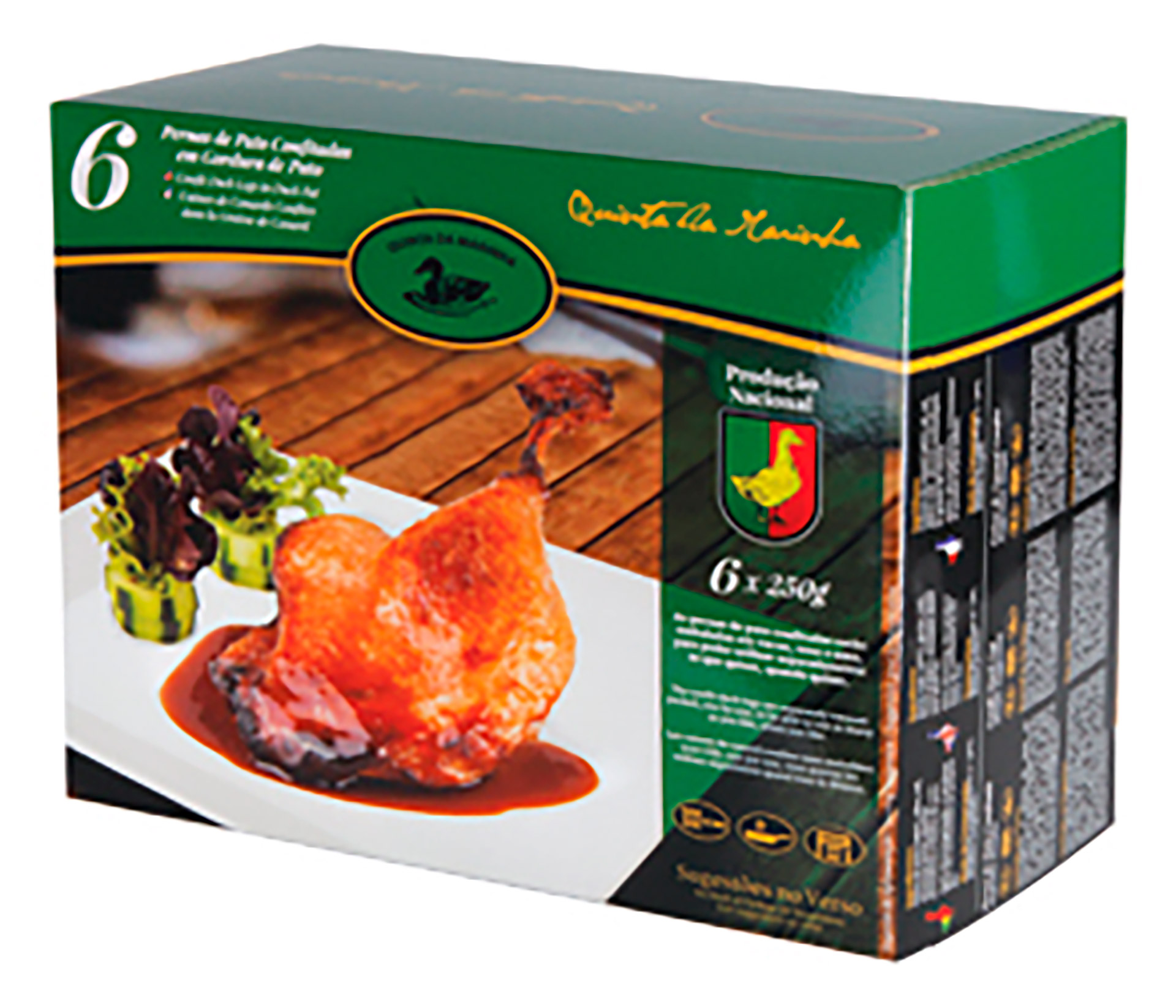 Pato Perna Confitada Congelada Quinta da Marinha 6x6 Un