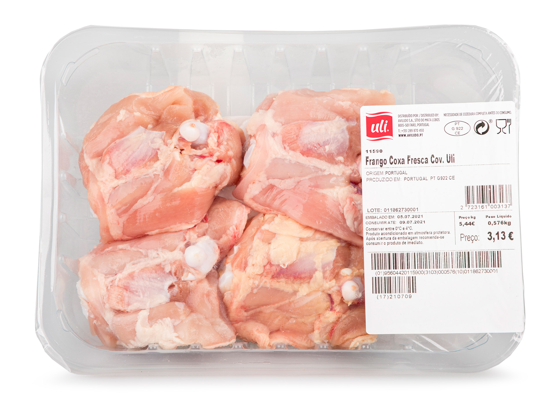 Frango Coxa Fresca Uli Cuvete