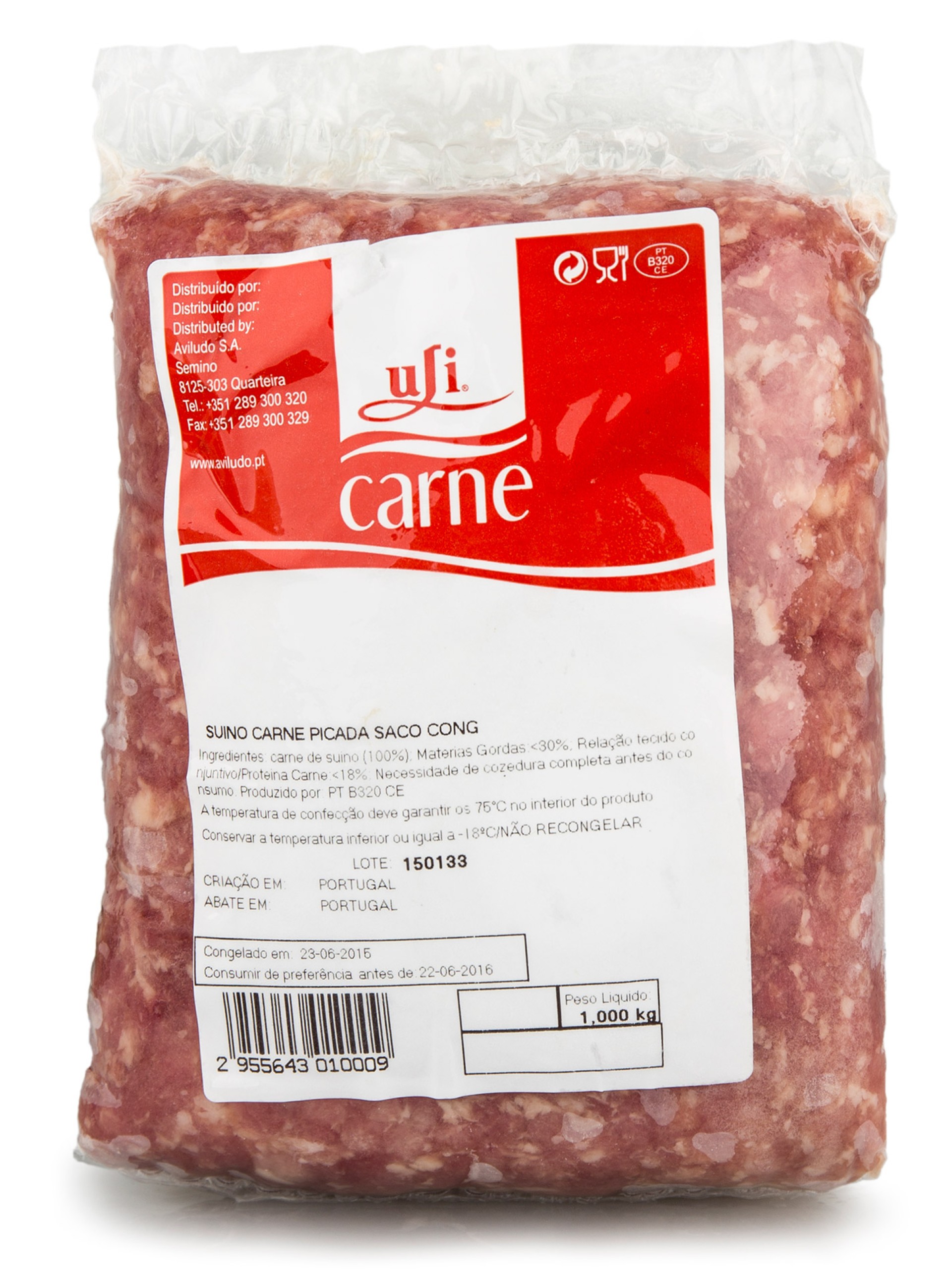 Porco Carne Picada Congelada Uli 5x1 kg