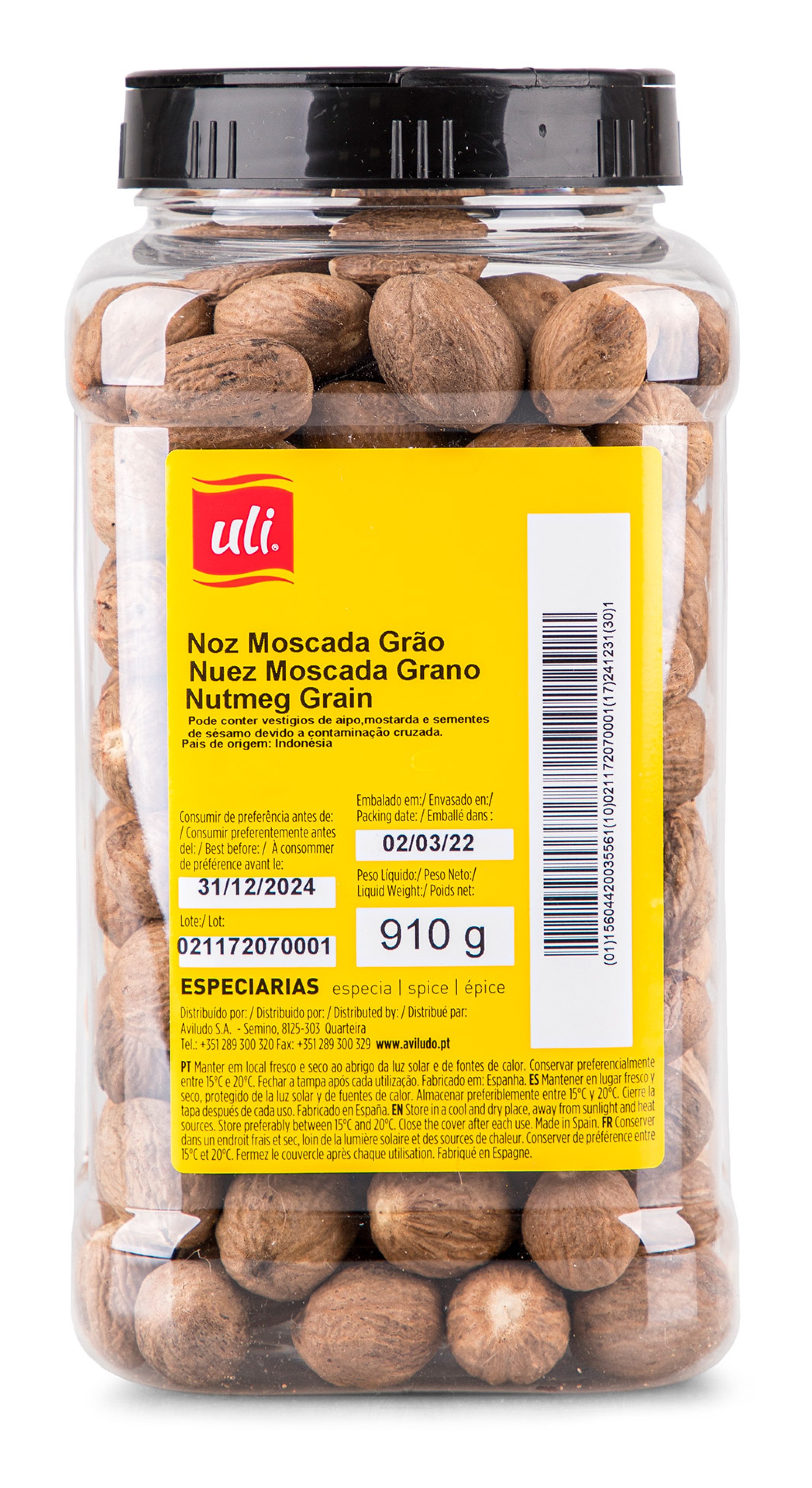 Noz Moscada Grão Uli Pet 910 g Noz Moscada Grão Uli Pet 910 g