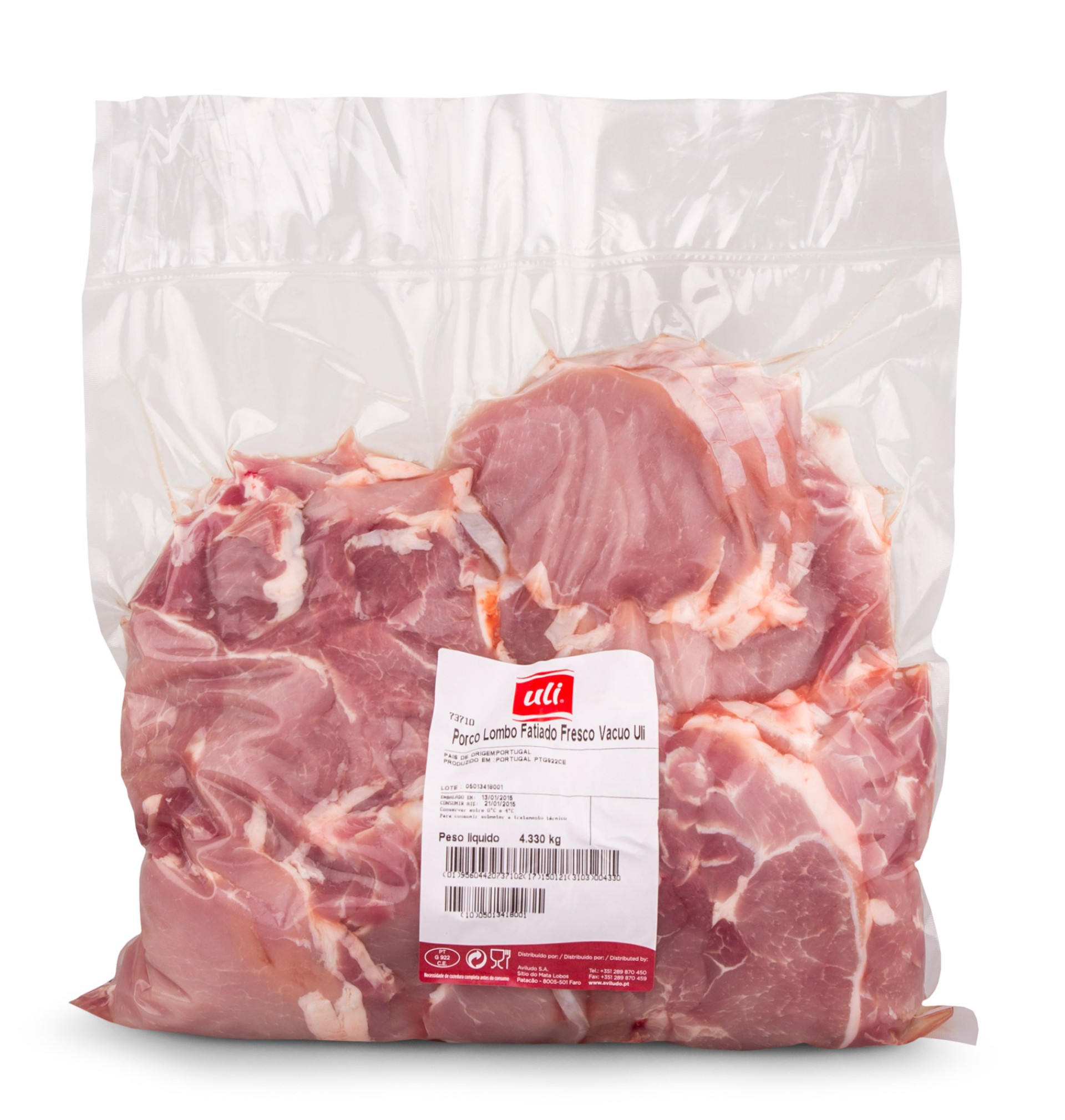 Porco Lombo Fatiado Fresco Uli V�cuo