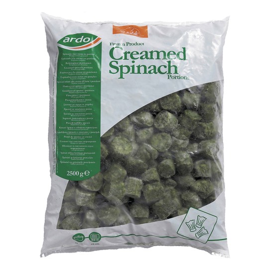 Esparregado c/ Natas Congelado Ardo 4x2,5 kg