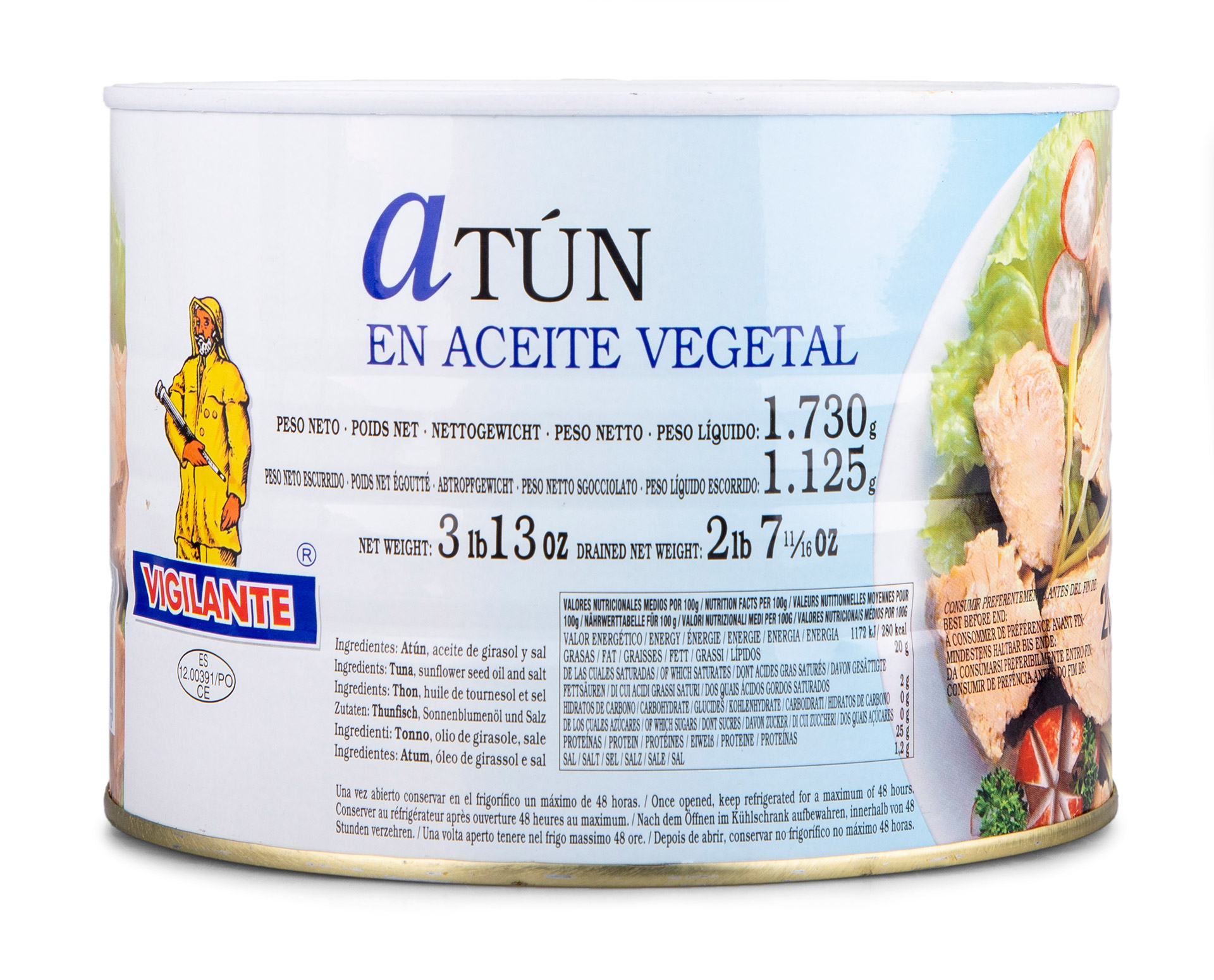 Atum �leo Vigilante Lata 3x1,730 kg