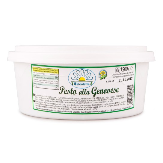 Molho Pesto Fresco Valcollate 1,5 kg