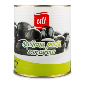 Azeitona Inteira Preta s/ Caroo Uli Lata 3x3 kg