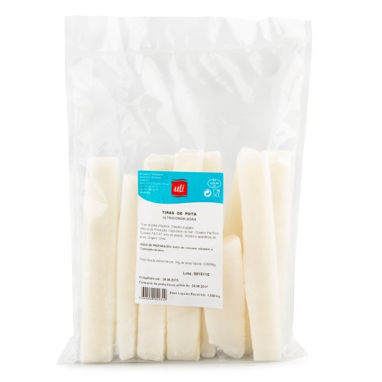 Pota Tiras Congeladas Uli Cx 5 kg Pota Tiras Congeladas Uli Cx 5 kg