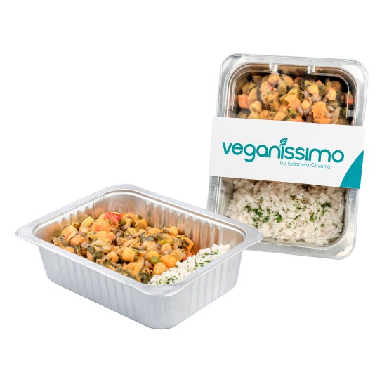 Caril Legumes Arroz Basmati Vegan Congelado 6x400 g
