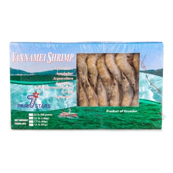 Camaro Vannamei 60/80 Congelado Primstar Cx 1 kg