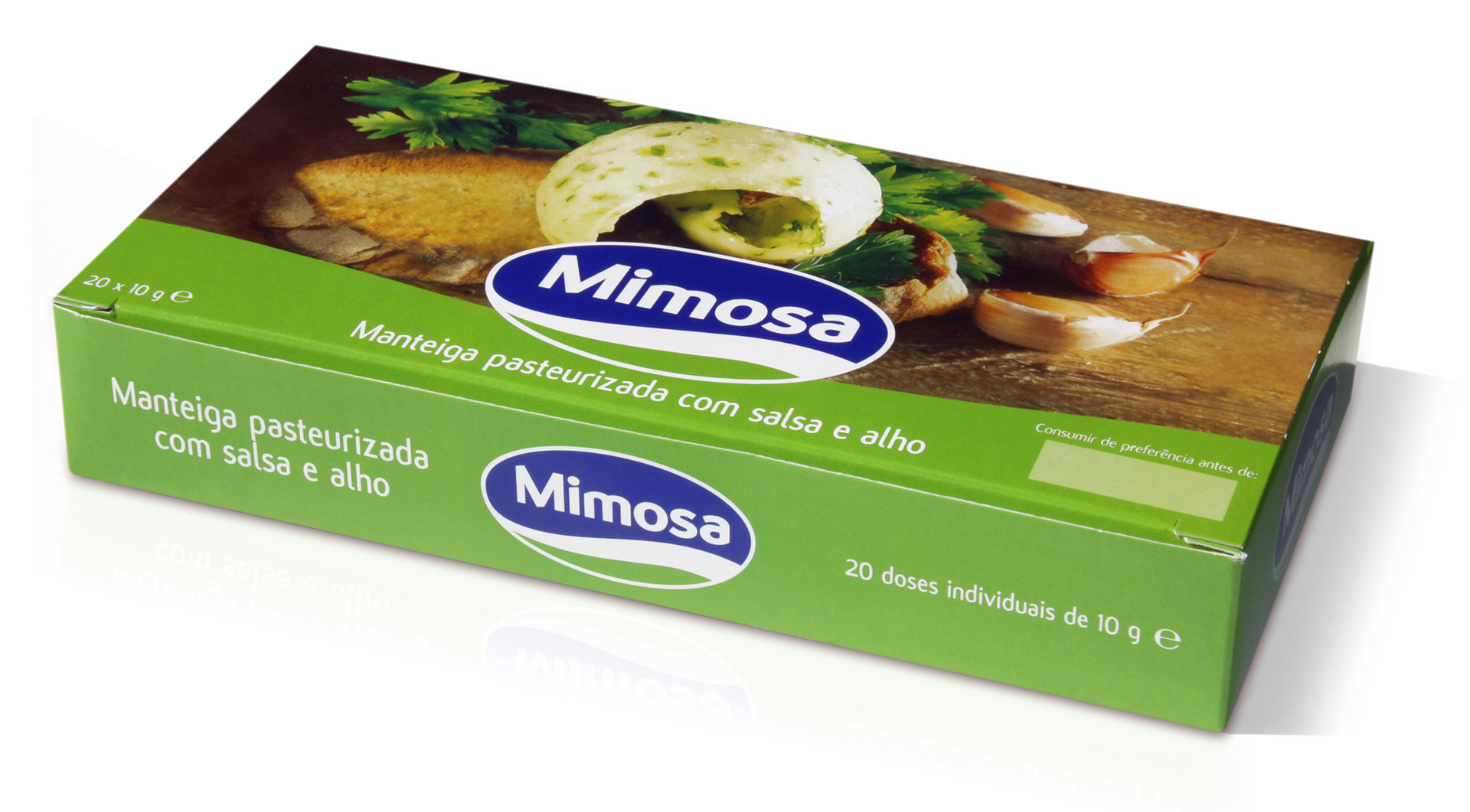 Manteiga Doses c/ Alho Mimosa 100x8 g Manteiga Doses c/ Alho Mimosa 100x8 g