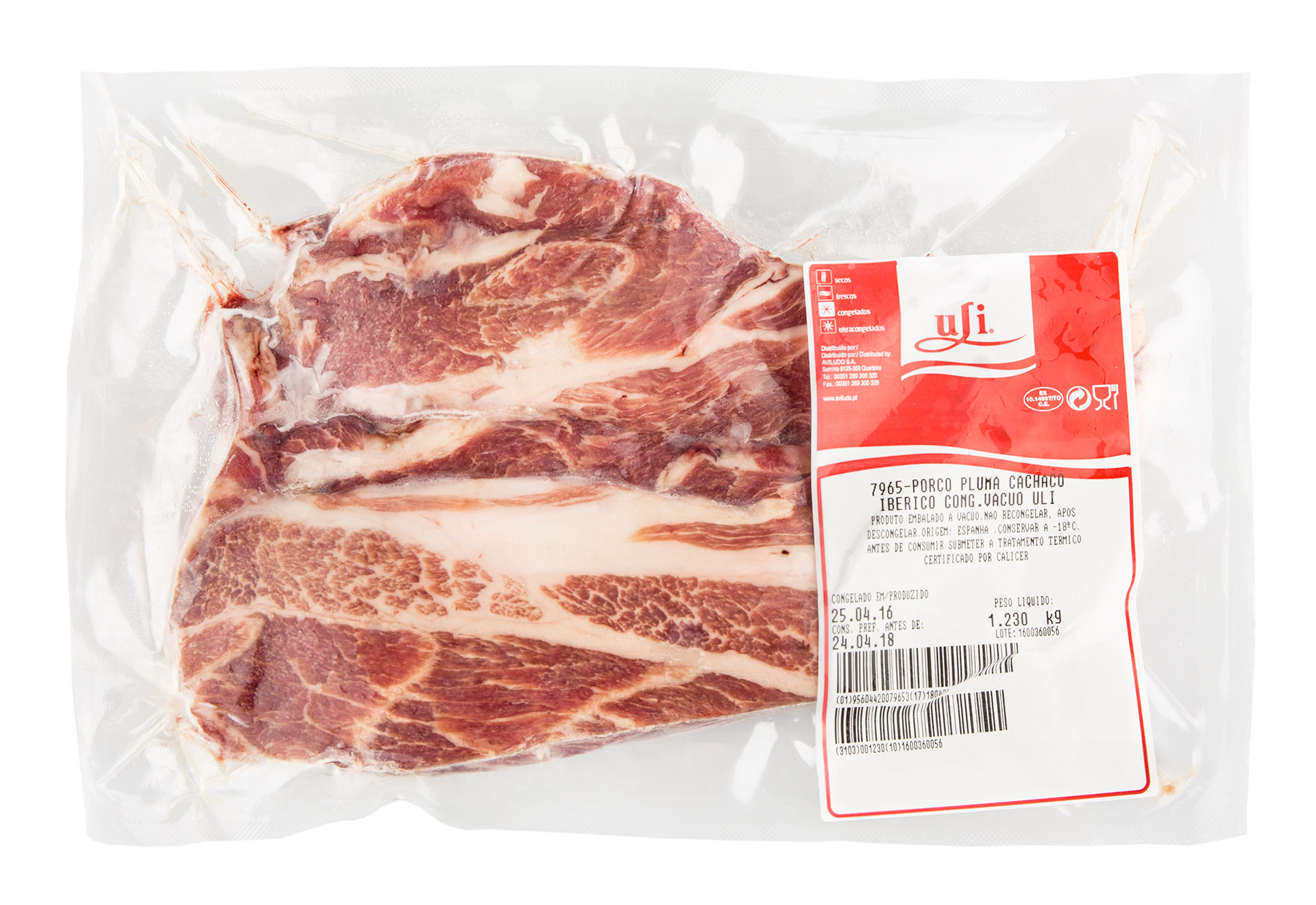 Porco Pluma Cachaço Ibérico Congelada Uli Vácuo Porco Pluma Cachaço Ibérico Congelada Uli Vácuo