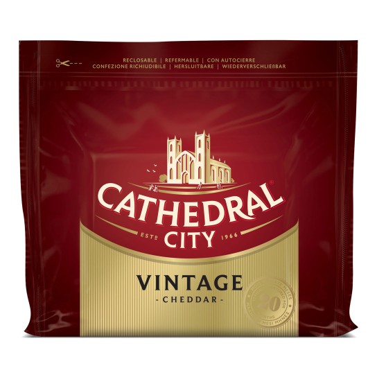 Queijo Cheddar White Vintage Cath City 12x200 g