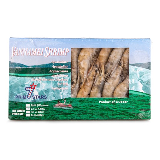 Camaro Vannamei 30/40 Congelado Primstar Cx 1 kg
