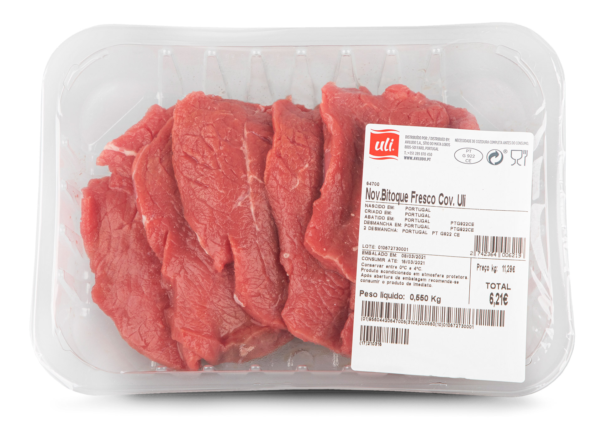 Novilho Bitoque Fresco Uli Cuvete