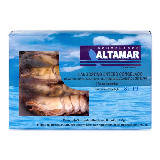 Camarao B.Tiger Cong. 8/12 Cx 750 Gr Camarao B.Tiger Cong. 8/12 Cx 750 Gr