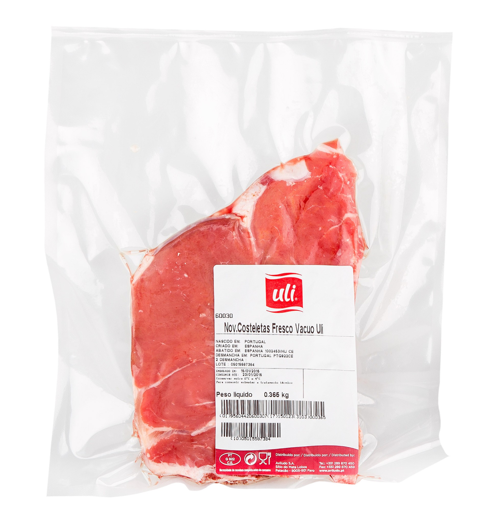 Novilho Costeletas Frescas Uli V�cuo