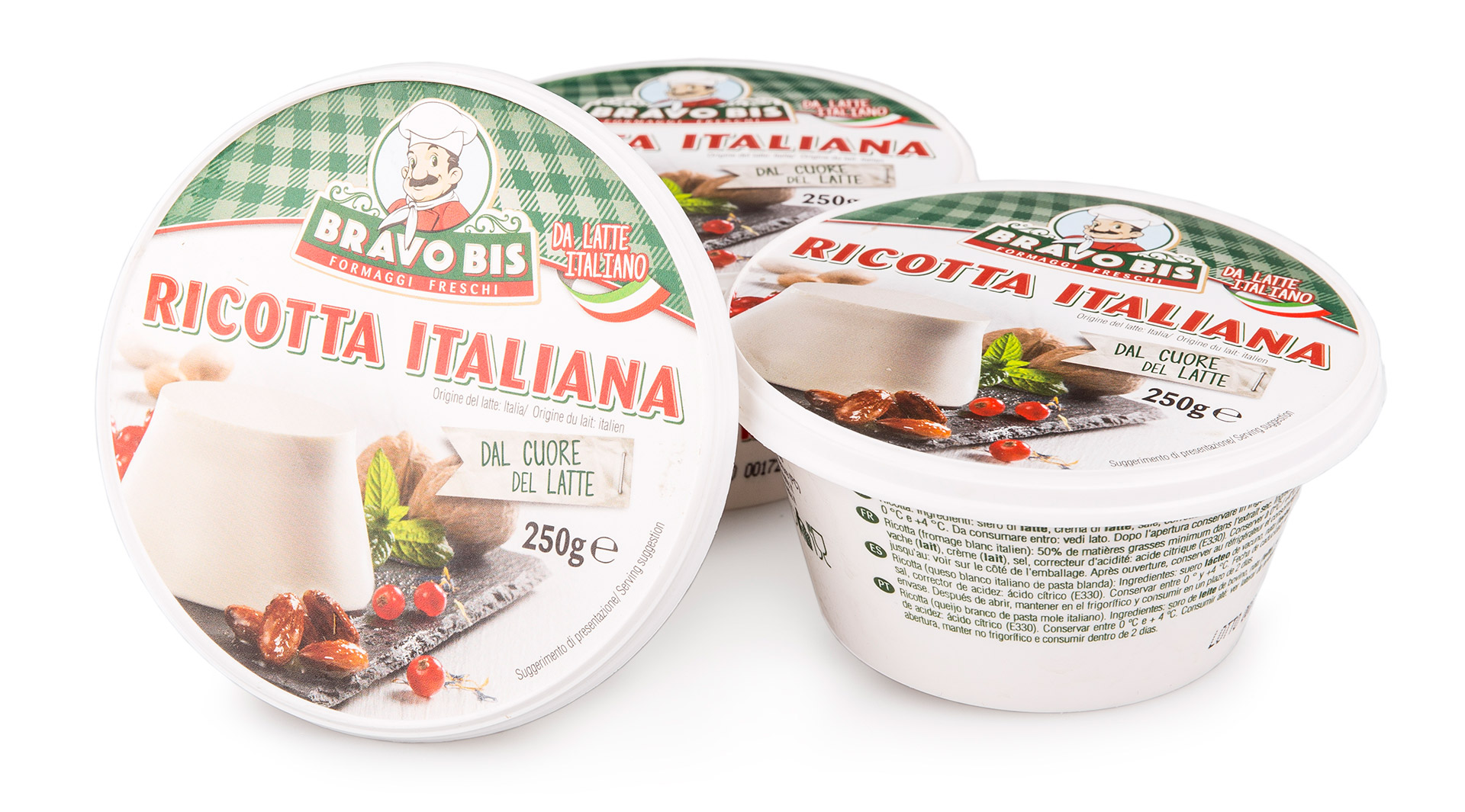 Queijo Ricotta Fresco 6x250 g Queijo Ricotta Fresco 6x250 g