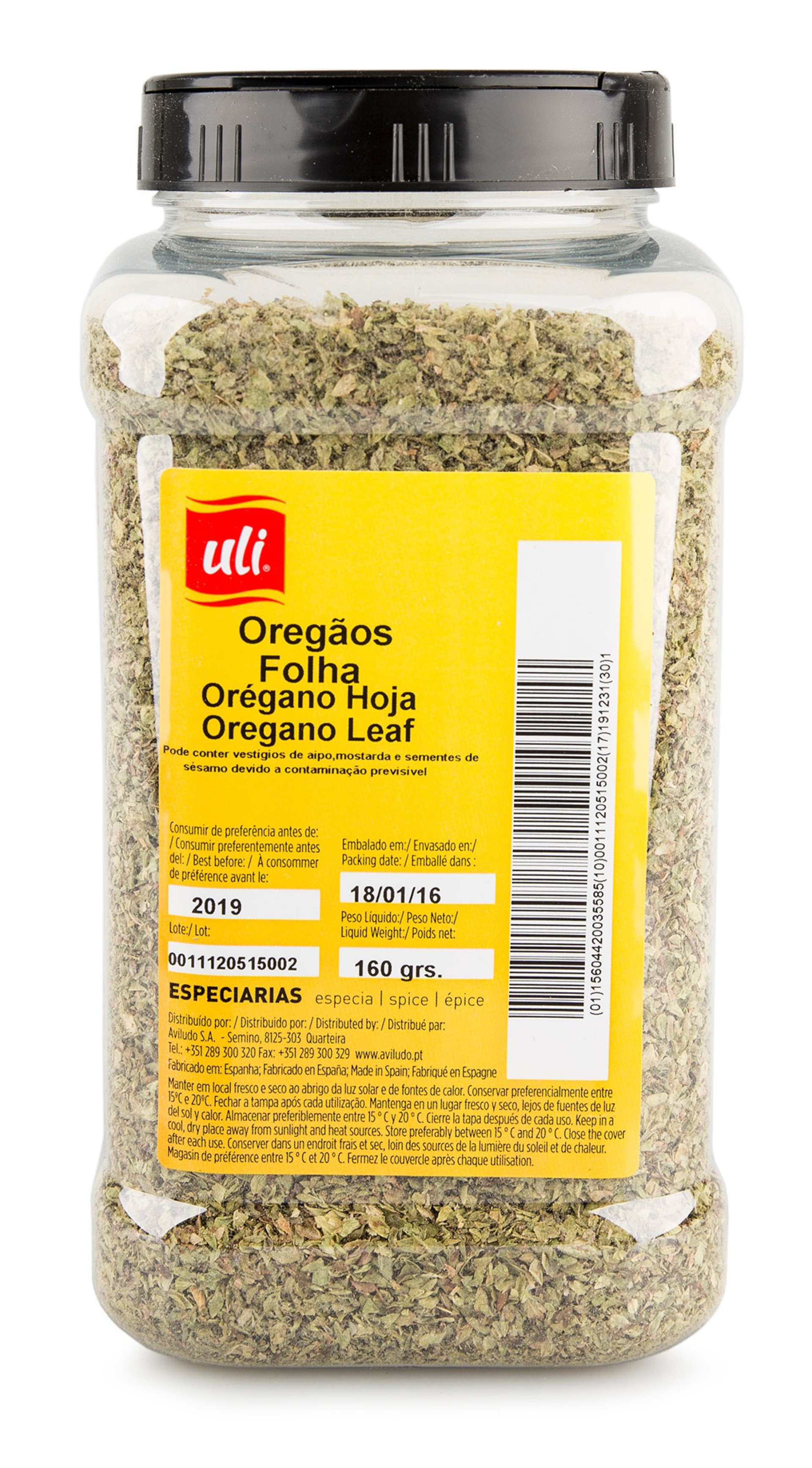 Oreg�os Folha Uli Pet 160 g