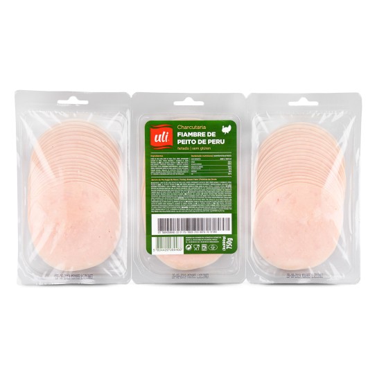 Fiambre Peito Peru Fatiado Uli 3x250 g