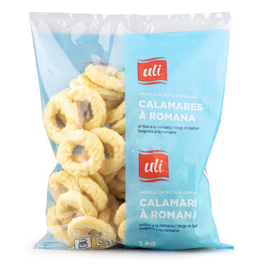 Calamares Romana Congelados Uli 4x1 kg