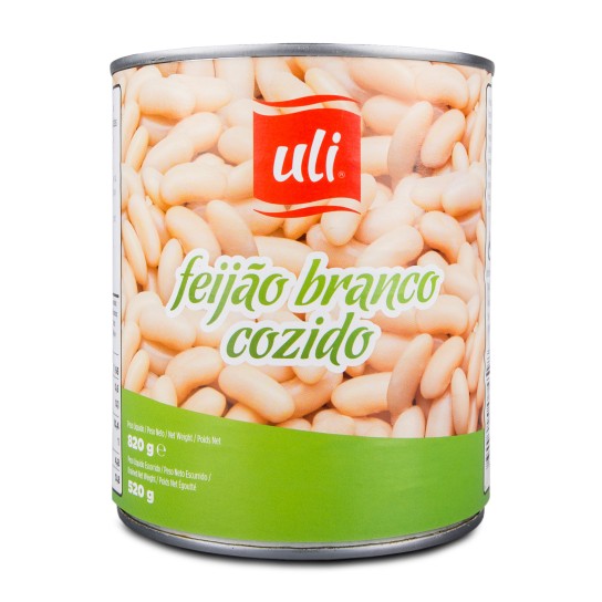 Feijo Branco Cozido Uli 12x820 g