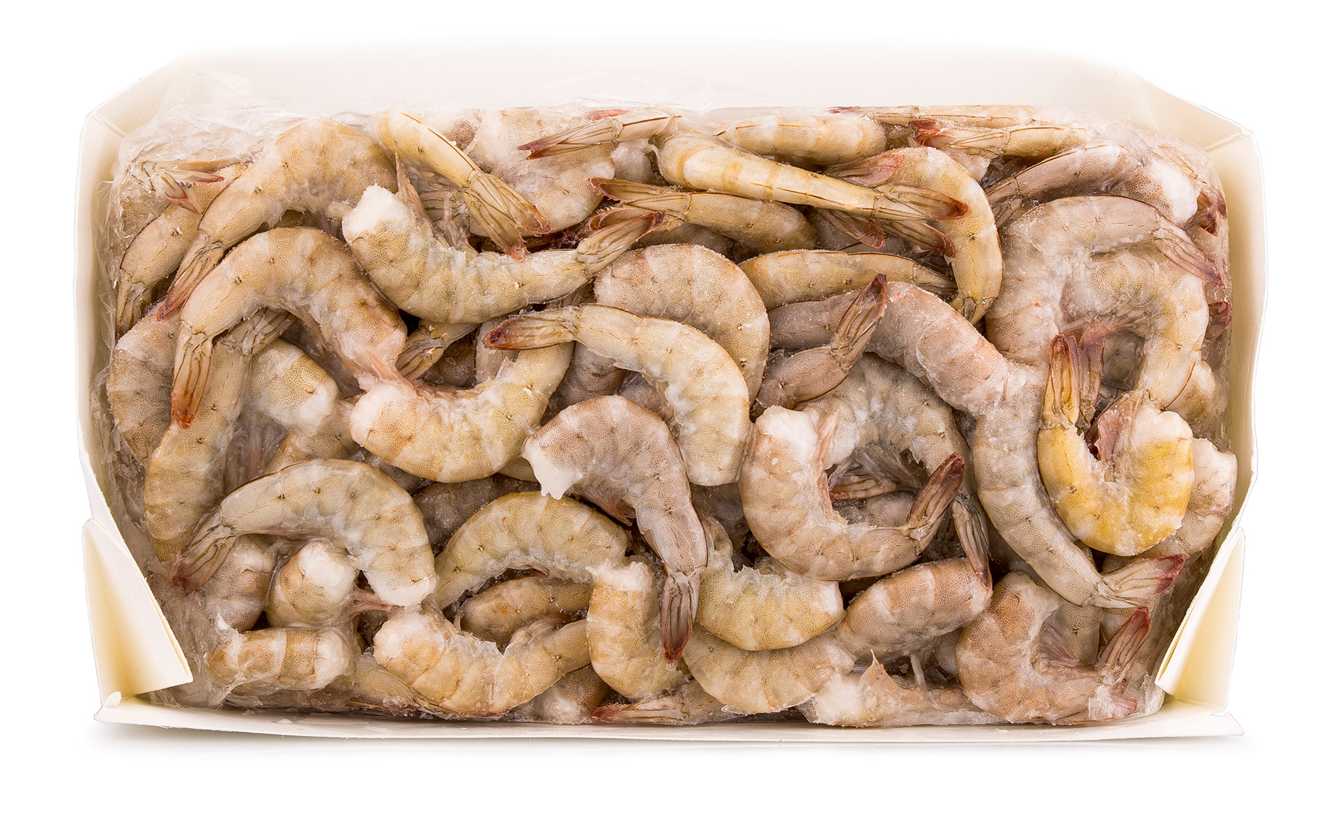 Camar�o Vannamei s/ Cabe�a 41/50 Congelado Cx 2 kg